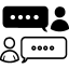 users-message messaging icons